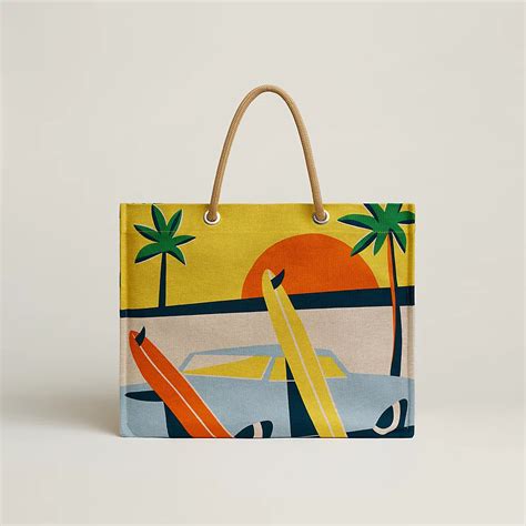 hermes sac plage cabas